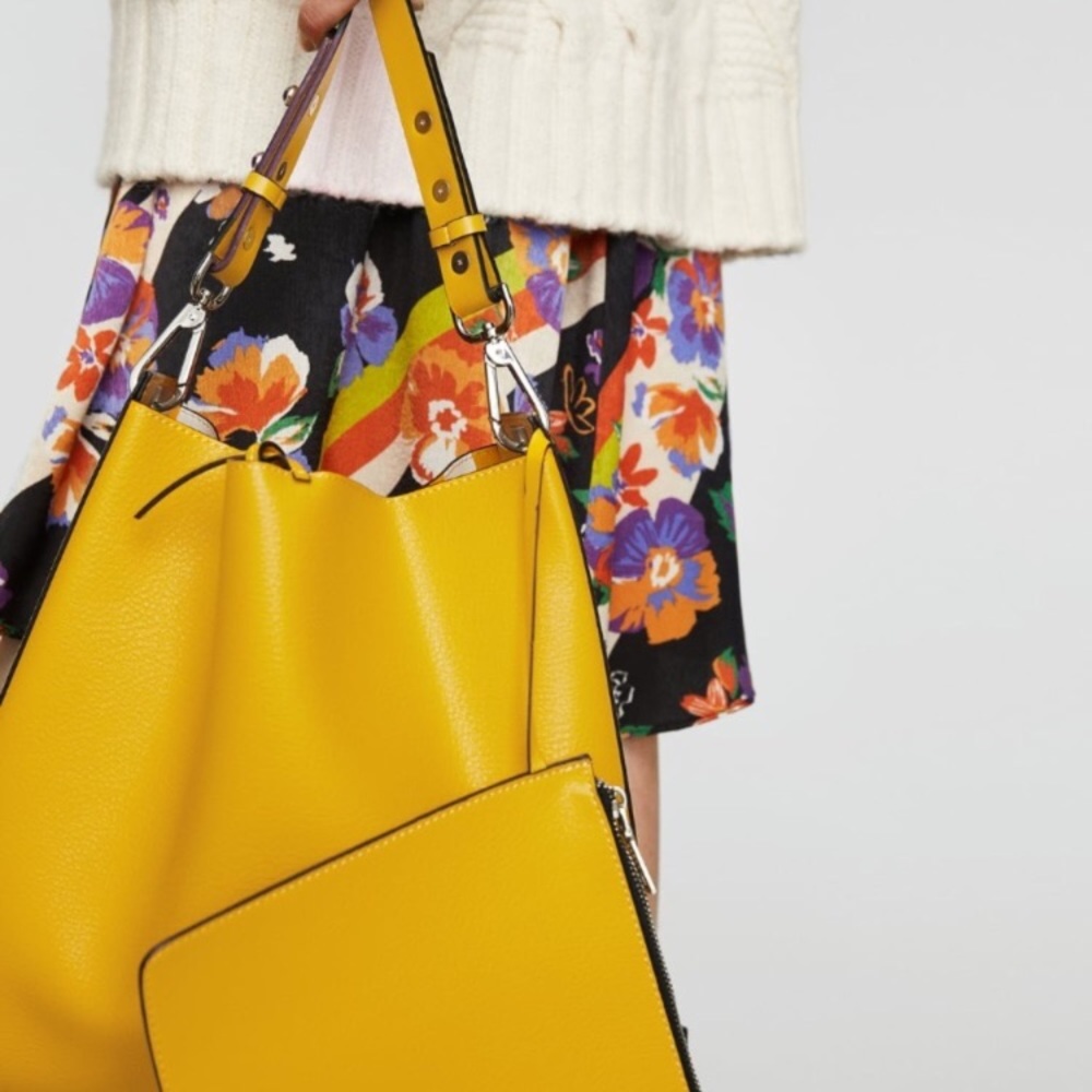 LAST ONE - NWT Zara Reversible Bucket Bag - Picture 3 of 7